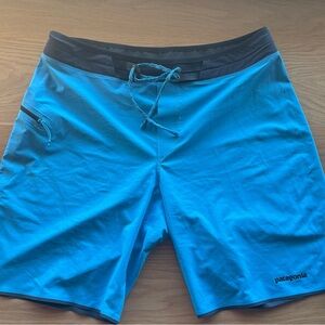 Patagonia Hydrolock Stretch Men's Vibrant Blue Board Shorts